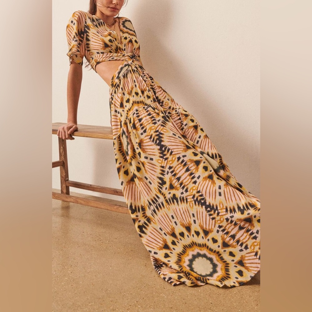 ba&sh candy dress: boho floral maxi dress